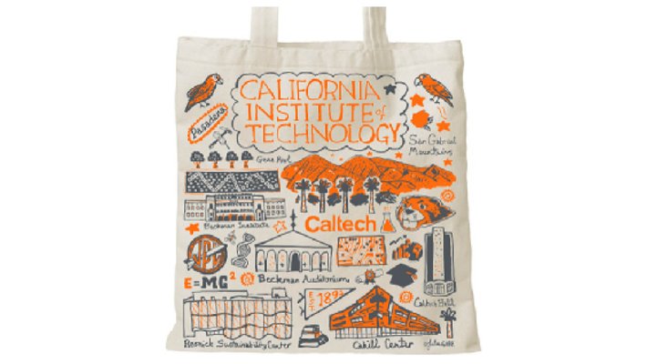 A tote bag featuring the artwork