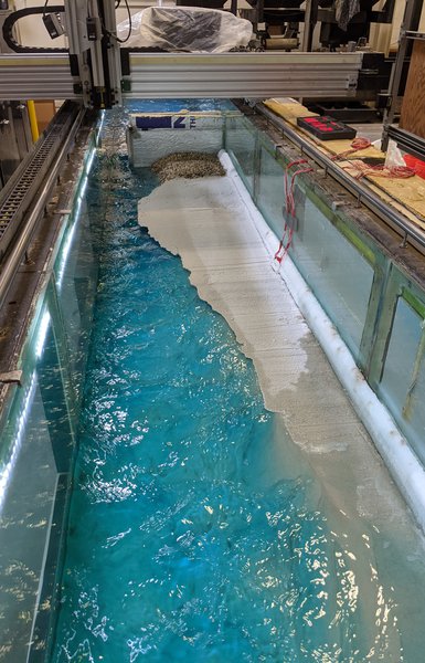 Permafrost river experiments