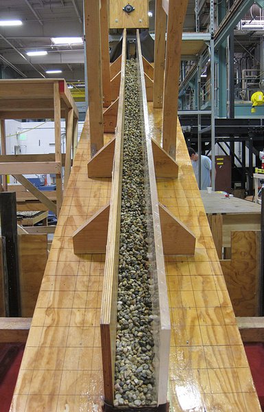 Debris flow experiments
