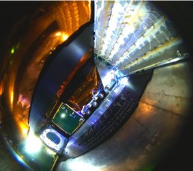 A view from inside MAPLE, which will demonstrate wireless power transmission in space