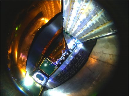 A view from inside MAPLE, which will demonstrate wireless power transmission in space