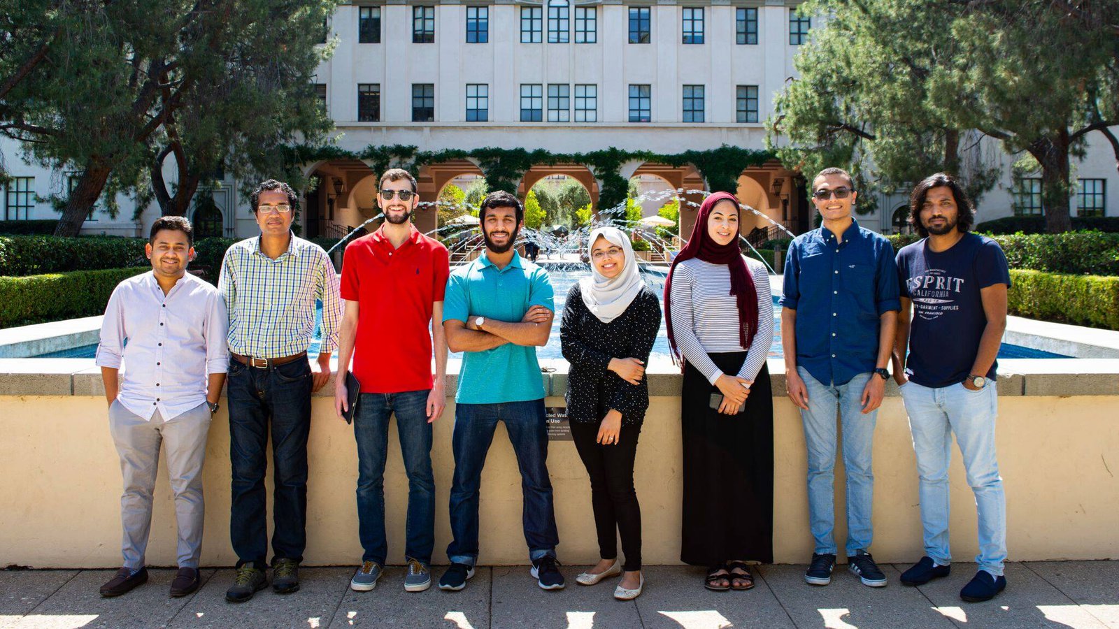 Club members standing in front of the gene pool.