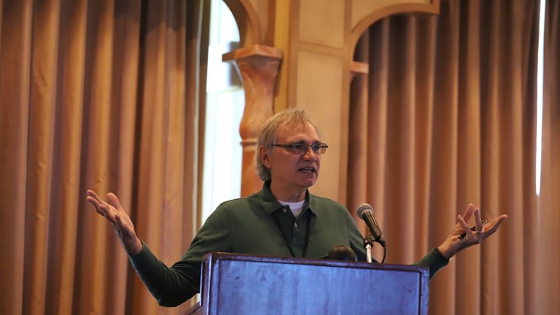 Richard Anderson giving a talk retreat 2018