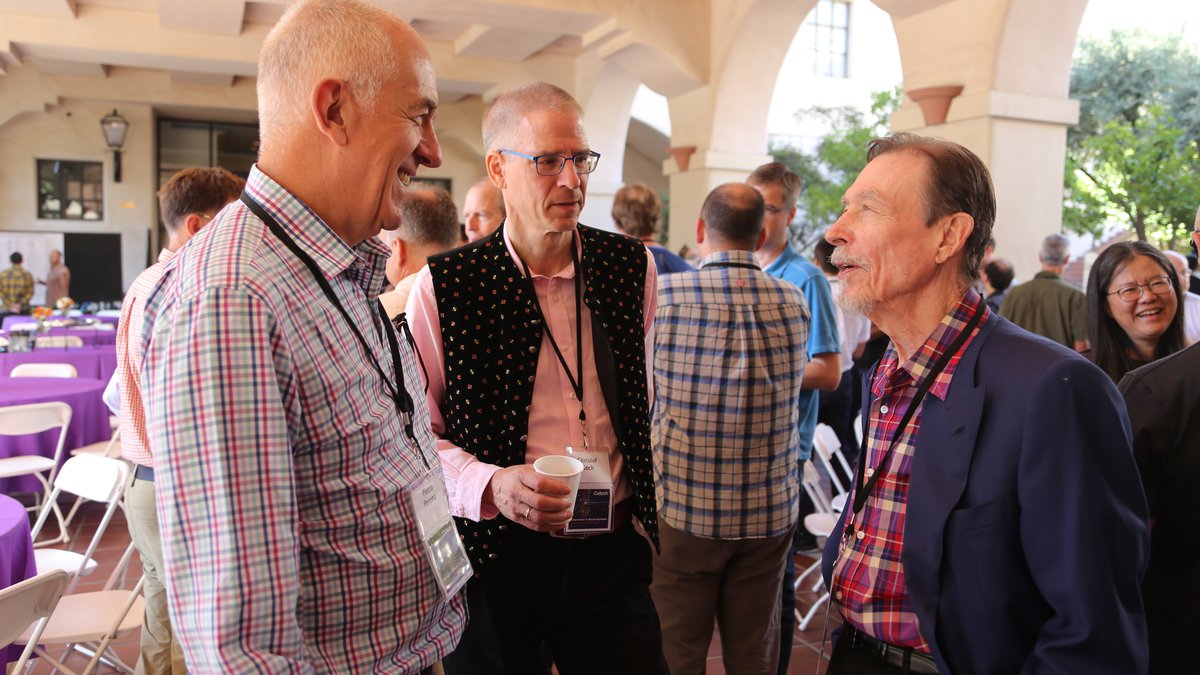 CNS 30 year celebration with Pietro Perona, Christof Koch and Carver Mead.