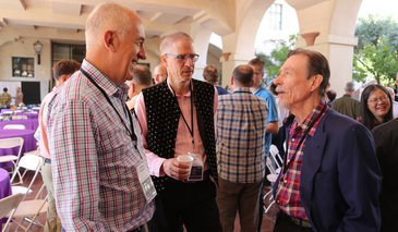 CNS 30 year celebration with Pietro Perona, Christof Koch and Carver Mead.