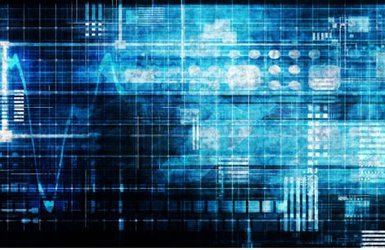 Abstract depiction of big data