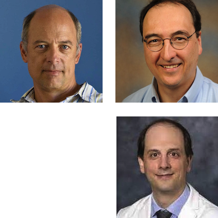 Headshots clockwise from top left: Markus Meister, Richard Murray and Ueli Rutishauser