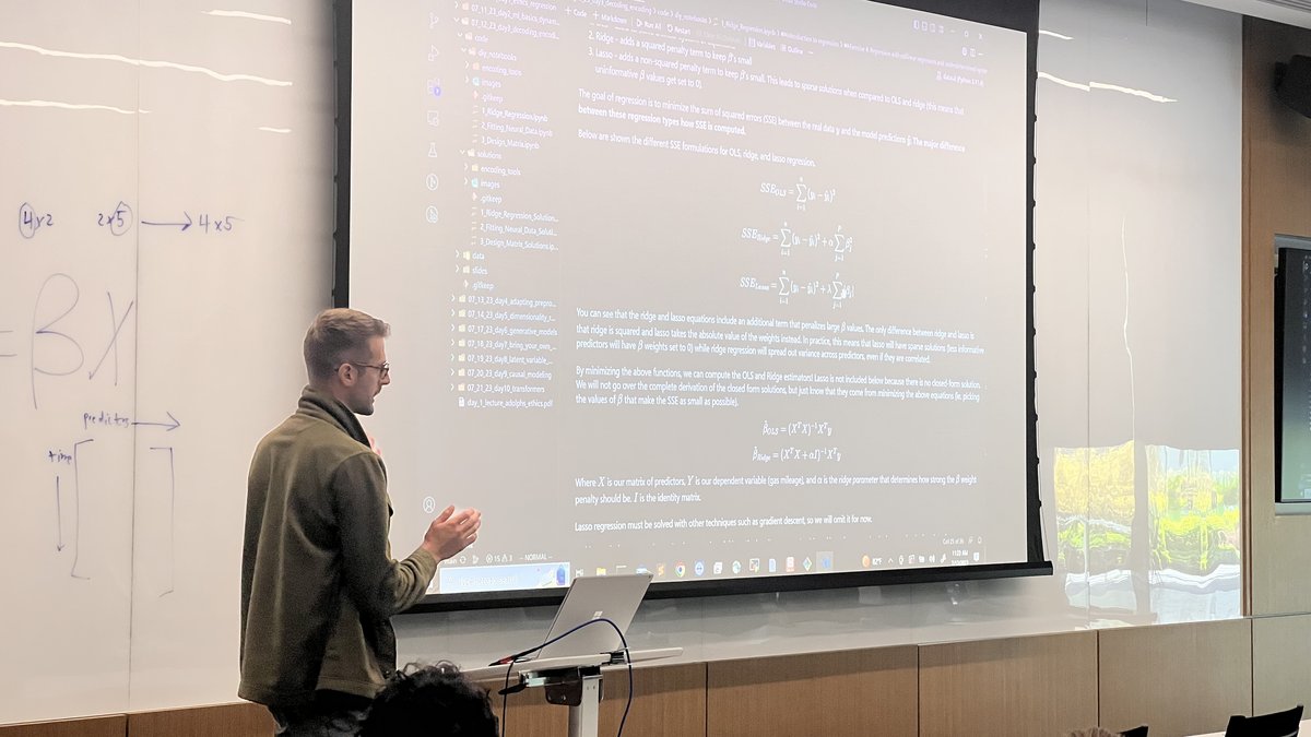 Max Melin teaching in modern classroom