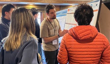 People at a poster sessions