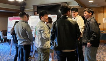 People at a poster session