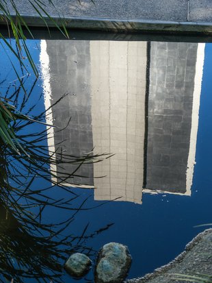 Caltech Hall Reflected in Pond