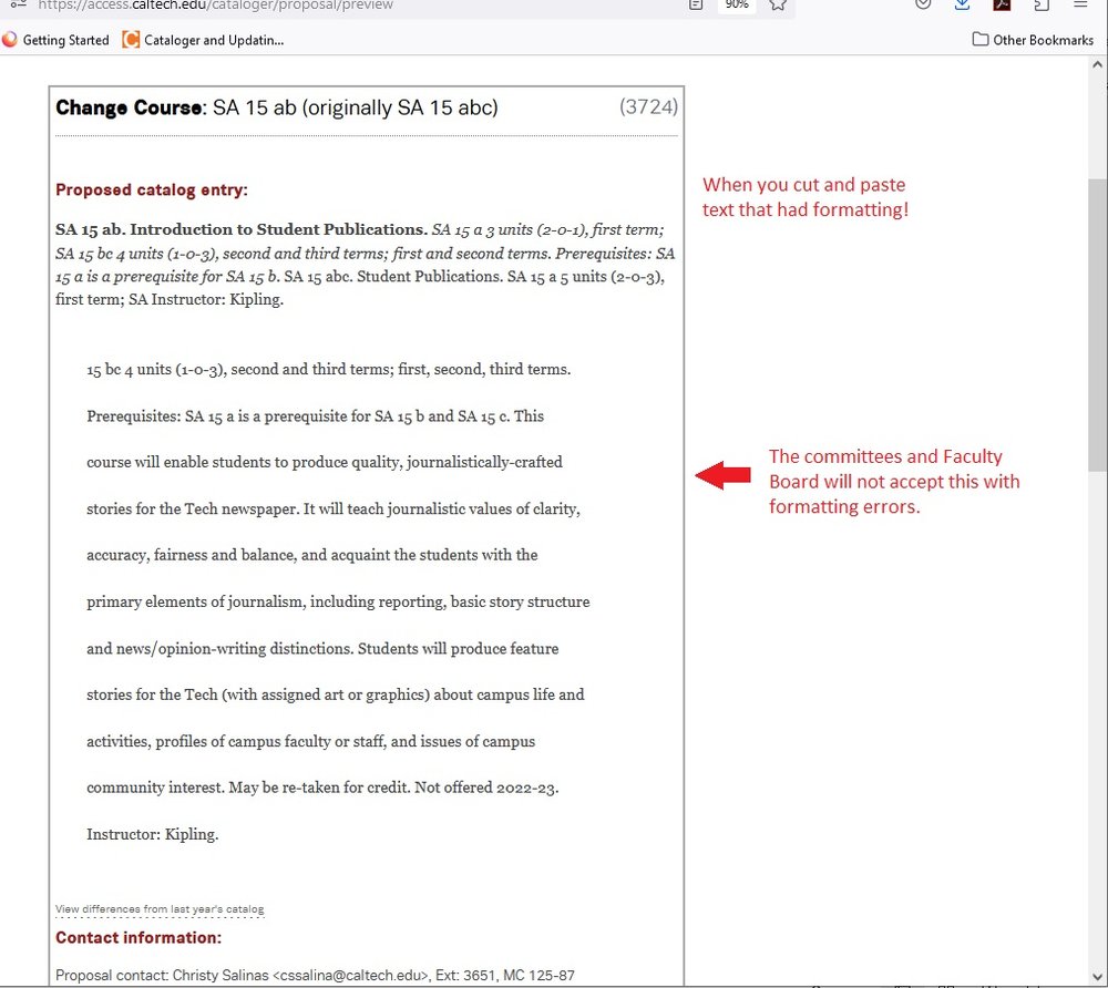 formattingerror