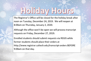 Holiday message
