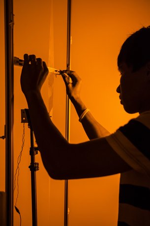 Student in laboratory