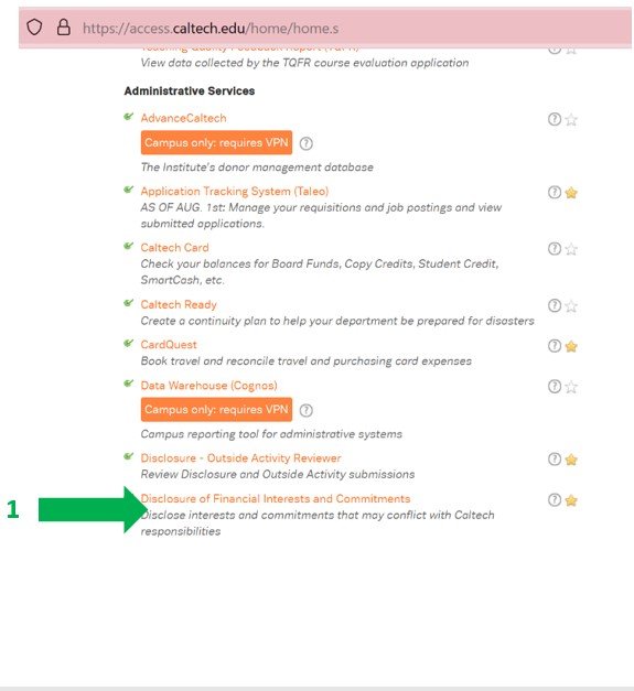 Screenshot of Access.Caltech