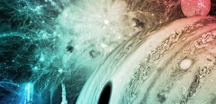 illustration of objects in space