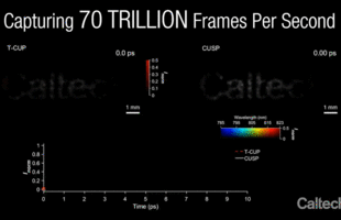 demonstration image showing compressed ultrafast spectral photography