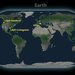 Map of the approximately 70 light-based observatoriesthat detected the gravitational-wave event called GW170817.
