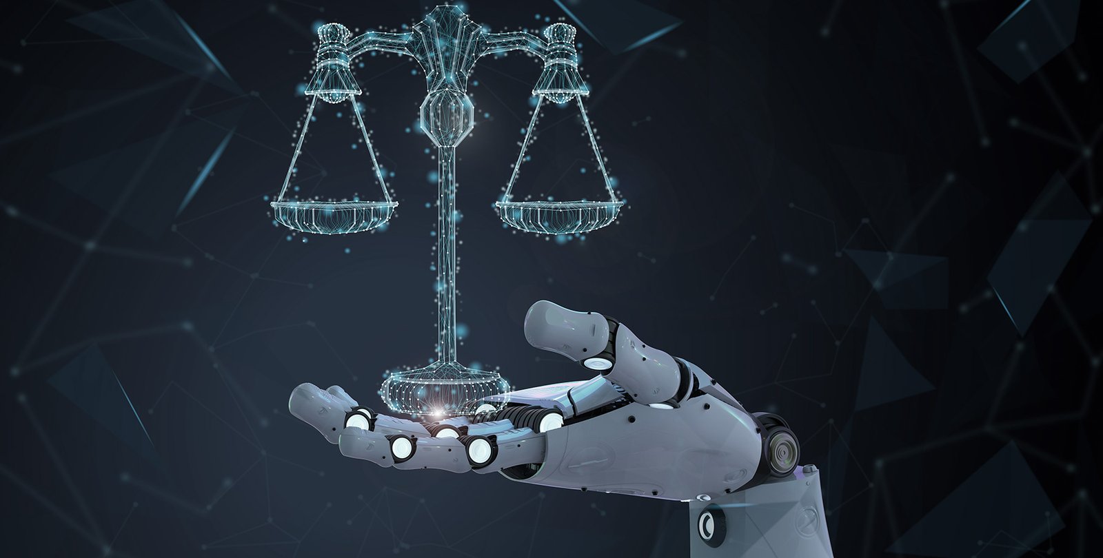 Illustration representing the question of whether AI's can be fair.