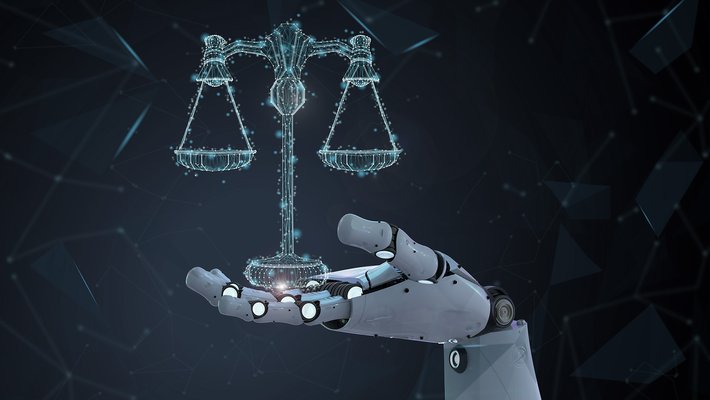 Illustration representing the question of whether AI's can be fair.