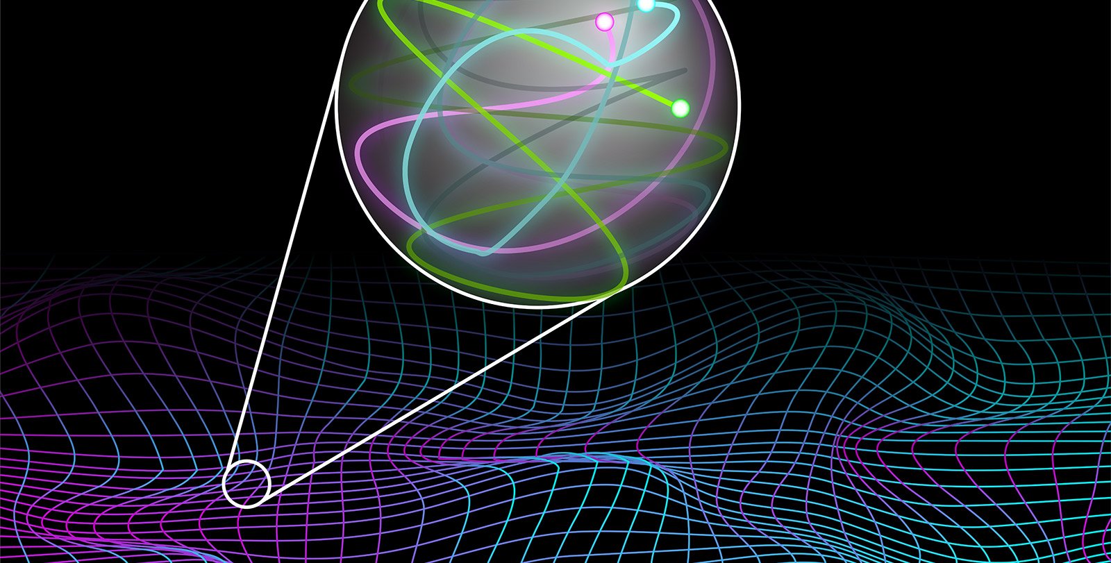 An illustration of a pattern of quantum randomness.