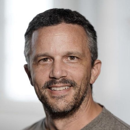 a close up of Serge Belongie smiling