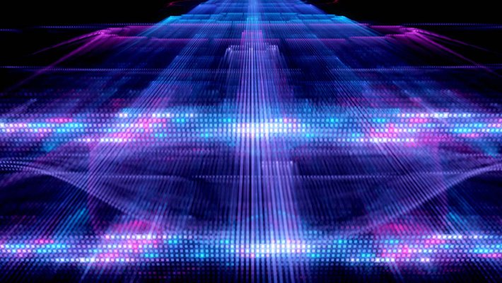 Artwork of a quantum process.
