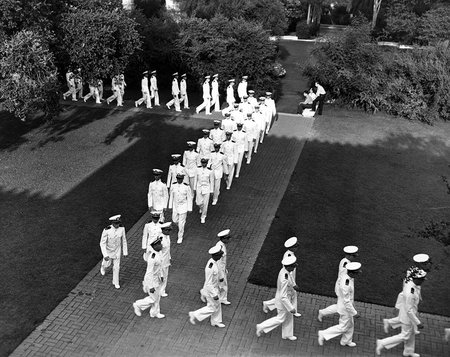 Members of the V-12 navy unit at Caltech in 1941