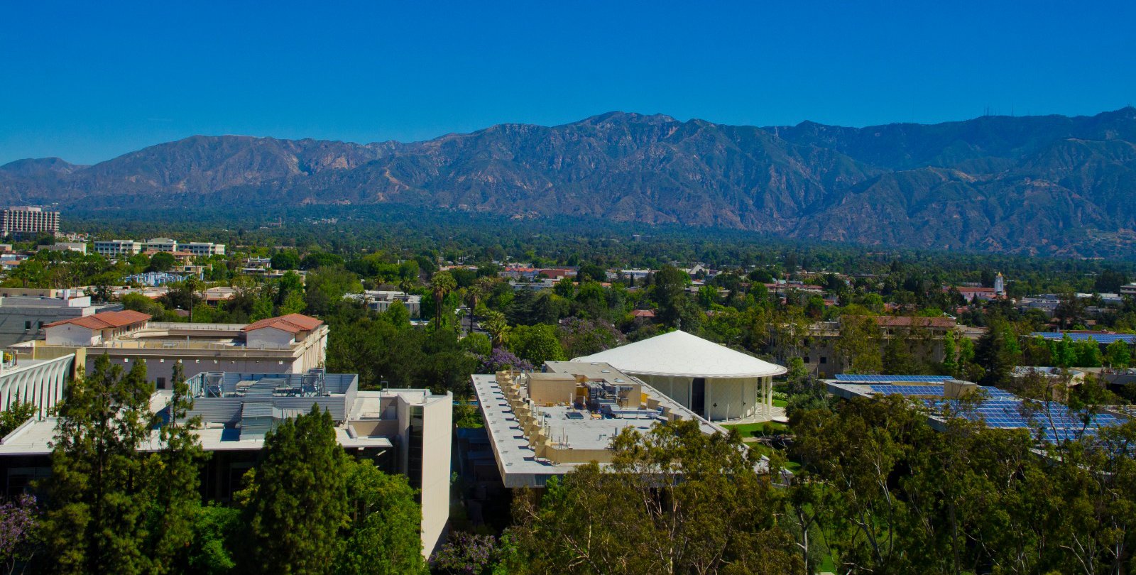aerial view of the Caltech campus