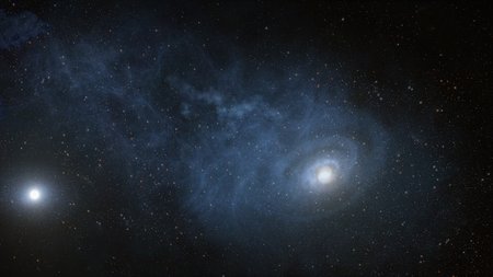 Artwork of growing galaxy.