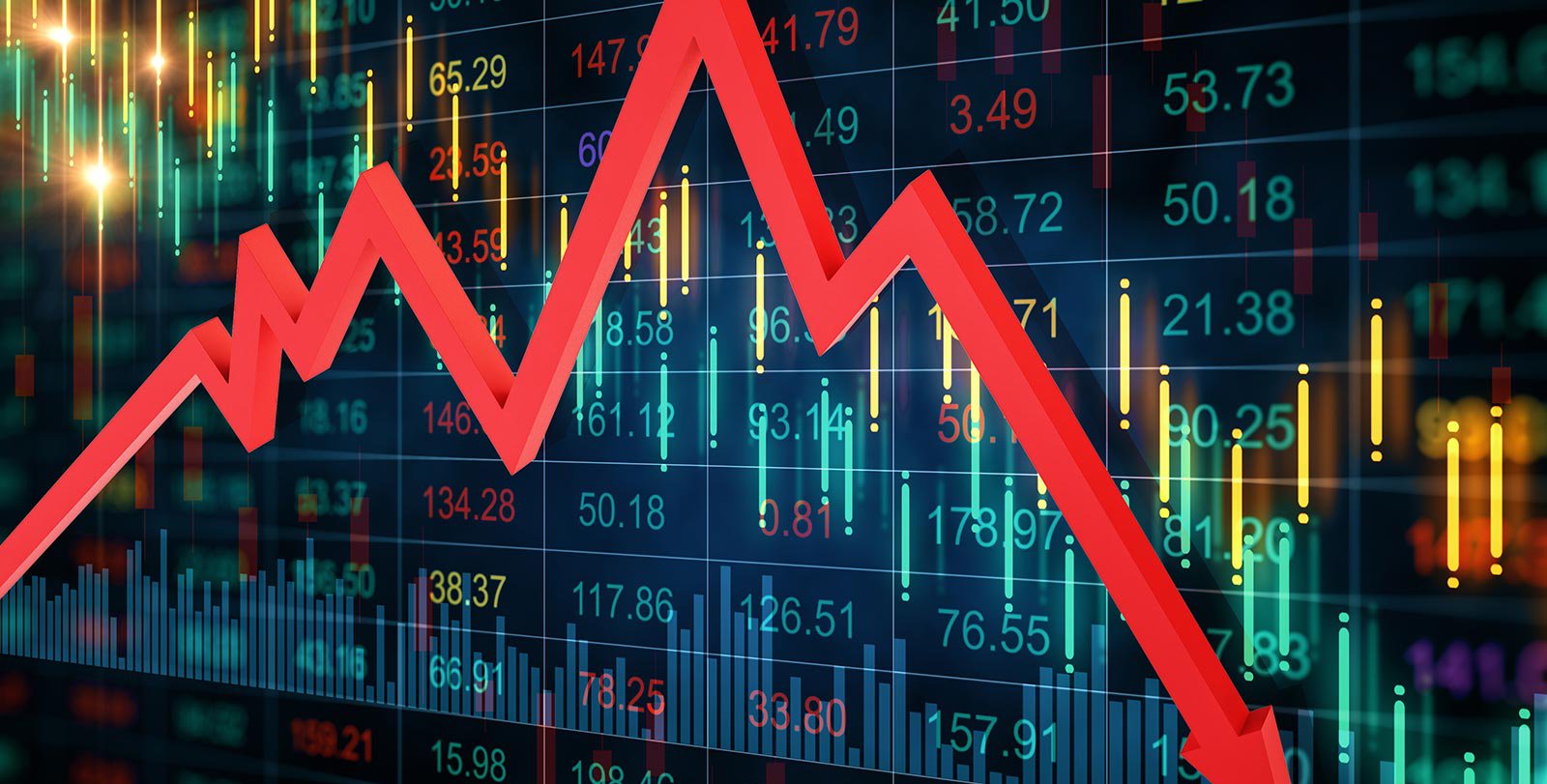 Stock image of stock market activity