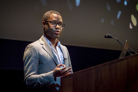 David Van Valen speaking at Convocation 2019