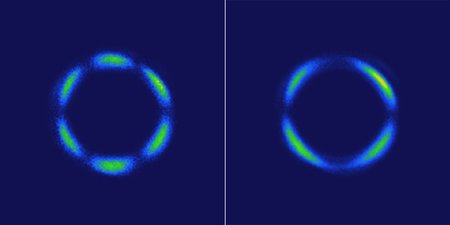 Patterns from atomic crystals; At right, 3-D quantum liquid crystal