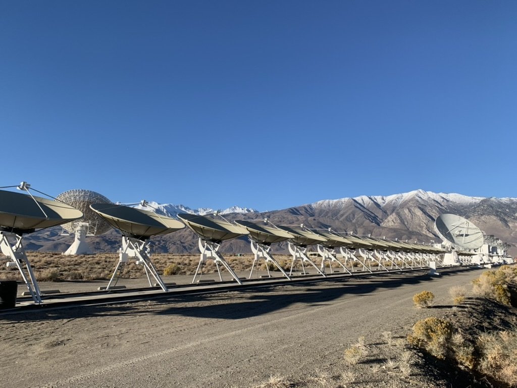 Photos of DSA radio dishes