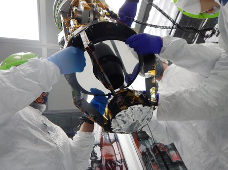 A view of the CIBER-2 primary mirror.