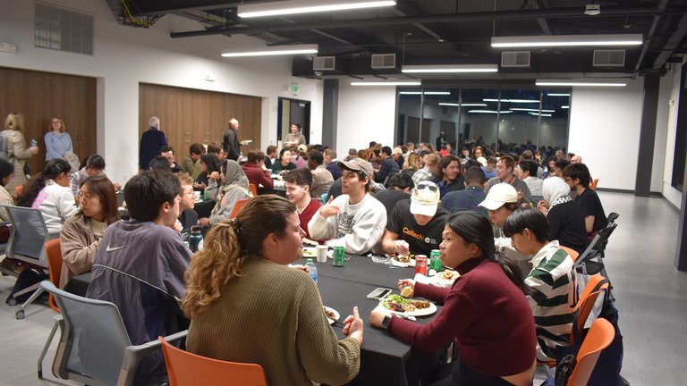 The Day of Inclusion dinner social in the Hameetman Center.