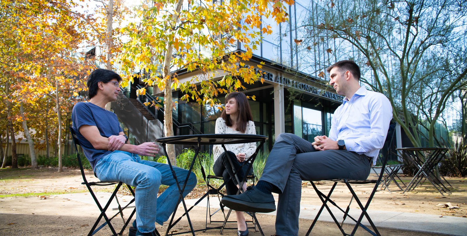 Federico Echenique, Laura Doval, and Adam Wierman at Caltech.