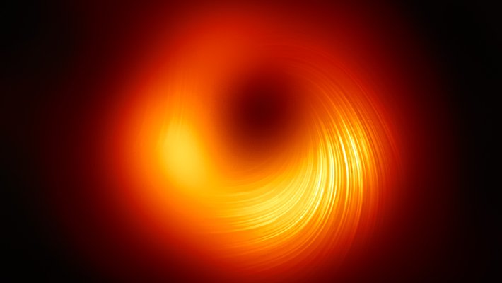 An image of a black hole