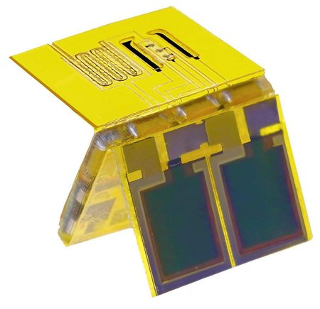 small wearable sweat sensor with solar cell