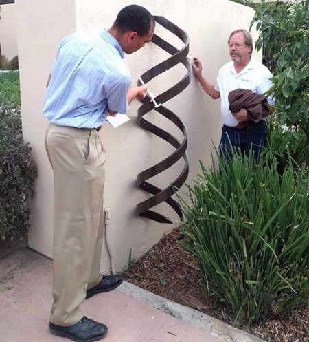 Image of helix sculpture