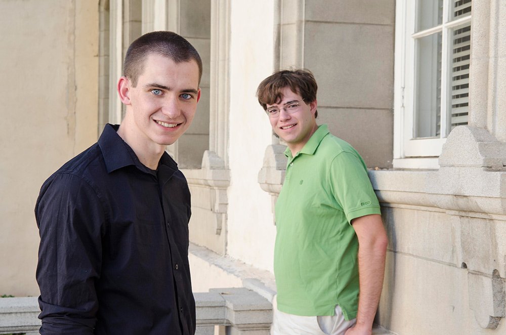 2015 Hertz Foundation Fellows Charles Tschirhart (left) and Adam Jermyn (right)