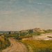 Impressionism painting by Worthington Whittredge showing a house in a field