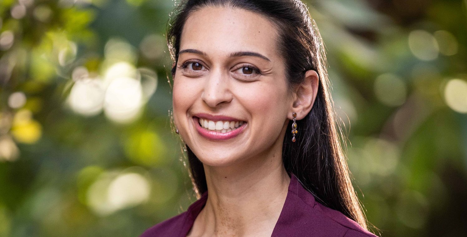woman smiling