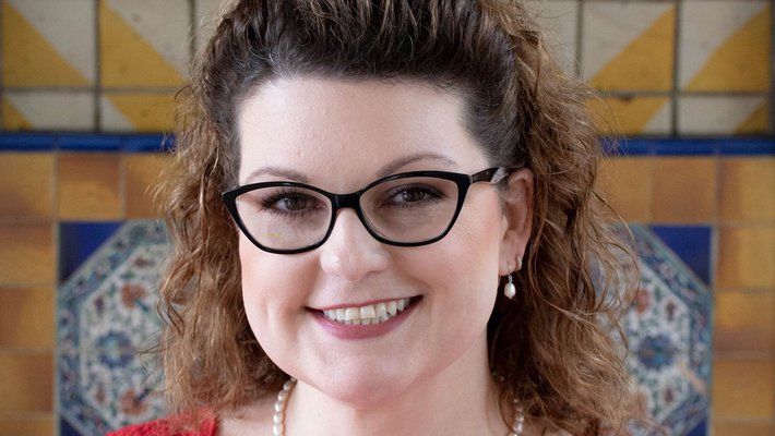 Caltech librarian Kara Whatley