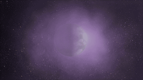 Artist animation of a mini-Neptune turning into a super-Earth.