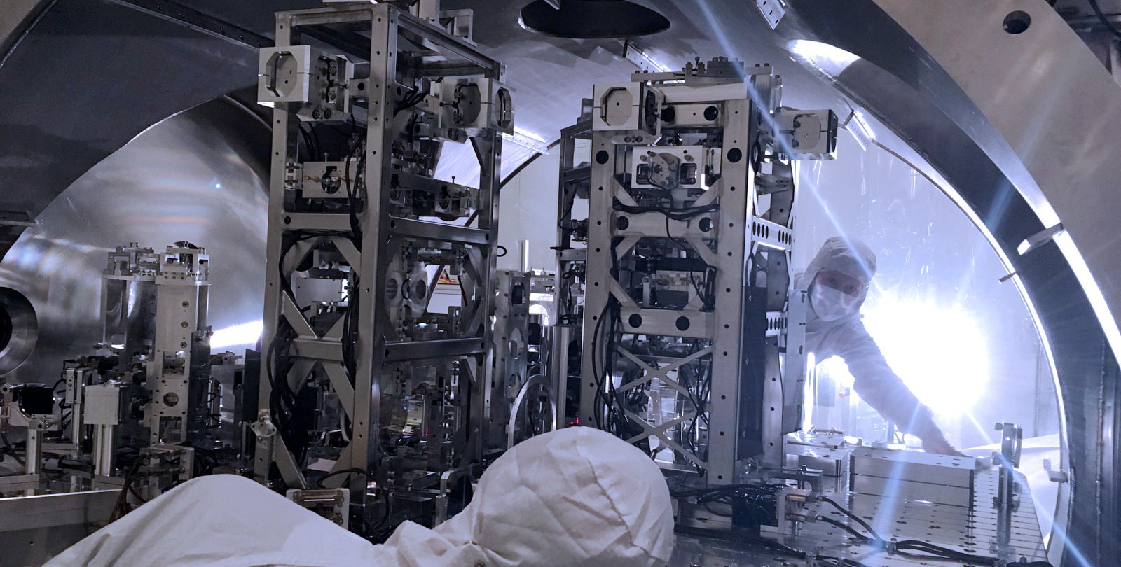 Engineers working on LIGO upgrades