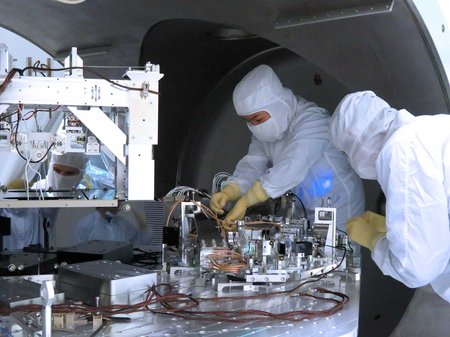 Engineers working on LIGO upgrades
