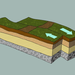 Illustration of two layered pieces of crust sliding opposite to each other