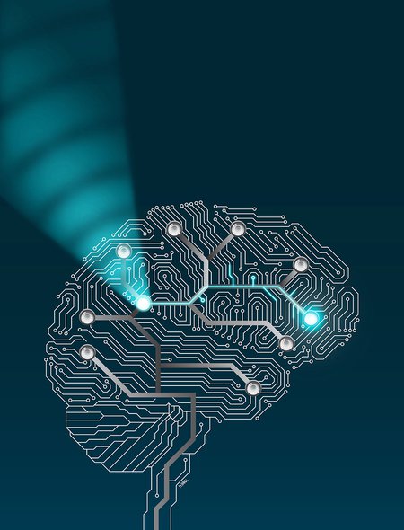 Artwork of brain circuits