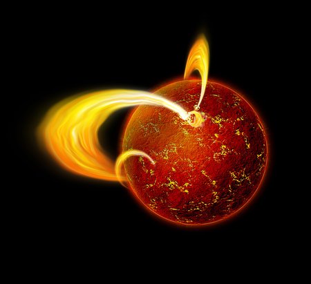 Illustration of a magnetar